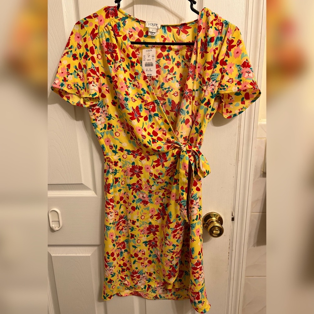 J. Crew Floral Wrap Dress